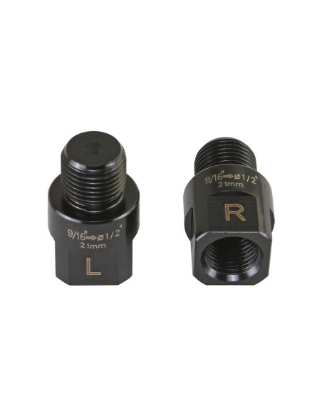 Pedals Extenders 21mm 9/16 to 1/2 Black.